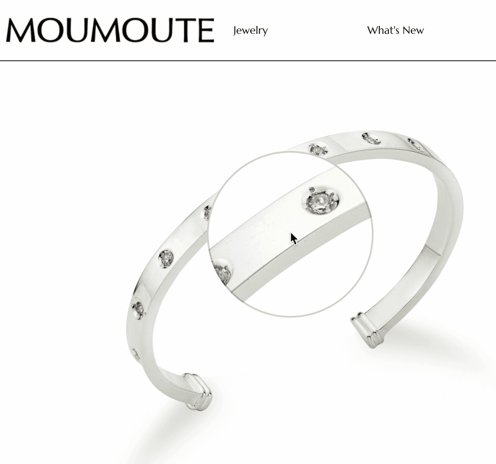 MOUMOUTE 공식몰 메인 및 상품 상세 화면